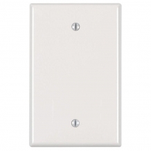 KORA-SWD45303 Single Gang Blank Faceplate - White