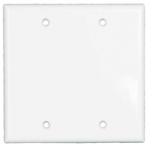 KORA-SWD45323 Two Gang Blank Wall Plate - White