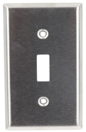 KORA-SWD45701 Single Gang Toggle Wall Plate - Stainless Steel