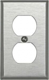 KORA-SWD45711 Duplex  Receptical Plate Stainless Steel