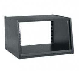 MID-26M SLIM2 - 6U Black Laminate Desktop Turret Rack