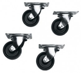 MID-5W Casters - Non-Locking Commercial Grade (4/set)