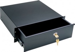 MID-D3LK 3U Heavy Duty Drawer w/Lock - 5.25"h x15-7/8"w x14-1/2"d