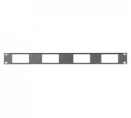 MID-DECP1X4 1U Panel - Mounts 4 Decora Straps