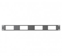MID-DECP1X4 1U Panel - Mounts 4 Decora Straps