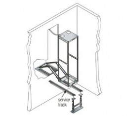 MID-TRACK25 AXS Sliding Rack System - Service Tracks - 25"