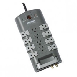 MIN-MMS7120RCT 12 Outlet 8 Rotating Power Bar - 4320J Surge Suppressor