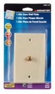 MNSTR-14001100 CATV face plate - single - Ivory