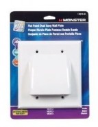 MNSTR-14001500 Bulk Cable Nose Plate - Double Gang - Almond