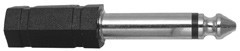 MODE-274640 3.5mm Stereo (F) Jack to 1/4" Mono (M) Plug - Black