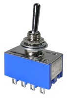 MODE-412530 Sub-Miniature Toggle Switch - On/On 4PDT - 6A 125Vac