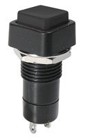 MODE-444810 Black Push Button Switch - Off/MOn SPST - 3A 125Vac