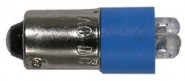 MODE-55211B0 T3 - 1/4" (10mm) Super Bright LED Bayonet Base 12V - Blue