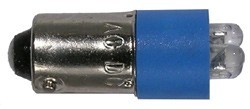 MODE-55214B0 T3 - 1/4" (10mm) Super Bright LED Bayonet Base 120V - Blue