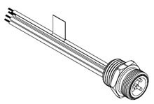 MOLX-1300170008 Mini-Change - 3 Pin Circular Cord Connector 13A