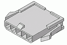 MOLX-39014052 Molex - Mini-Fit Jr - 5pos Single Row Panel Mount Plug