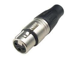 NEU-NC3FX Neutrik - 3 Pole XLR female cable connector - Nickel