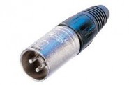 NEU-NC3MX Neutrik - 3 pole XLR male cable connector - Nickel