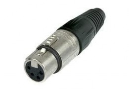 NEU-NC4FX Neutrik - 4 pole XLR female cable connector - Nickel