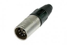 NEU-NC5MX Neutrik - 5 pole XLR male cable connector - Nickel