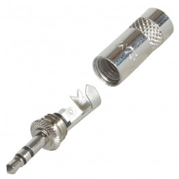 NEU-NYS231 REAN - 3.5 mm Stereo Plug, Nickle Metal Housing