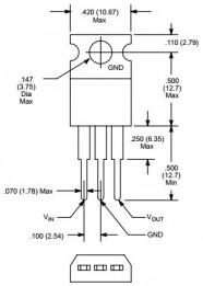 NTE-1954 +Pos 3 Terminal Voltage Regulator, 12V, 1A