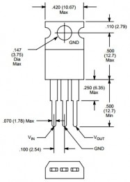 NTE-1955 +Pos 3 Terminal Voltage Regulator, 15V, 1A