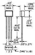 NTE-2369 Digital w/2 Built–In 4.7k Bias Resistors (NPN)