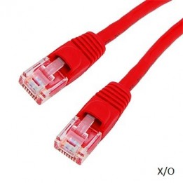 PAT-C5ERD000-001-RED Patch Cord moulded Cat5E - red - 1’