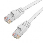 PAT-C5EWH000-006-WHITE Patch Cord moulded Cat5E - white - 6’