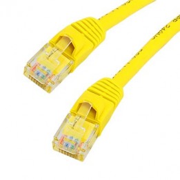 PAT-C5EYL000-003-YELLOW Patch Cord moulded Cat5E - yellow - 3’