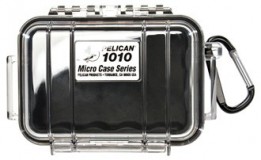 PEL-1010025100 Pelican - Micro Case  - 4.37" x 2.87" x 1.68" - Black/Clear