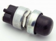 PHIL-3012475 Automotive Round Push Button Switch - Black - SPST 50A 12Vdc