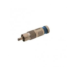 PLA-018065 RCA' RG6 Quad Compression Connector - Nickel