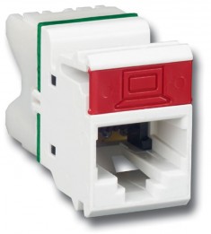 SIE-MX5F02 MAX Module, Flat, CAT5e - White