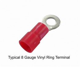 TEC-761601 Ring - PVC  8ga 3/8" stud (25pk)