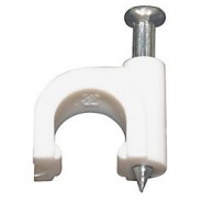 TIE-DCC59W00-100-WHITE Cable Clip - RG59 - White (100/pkg)