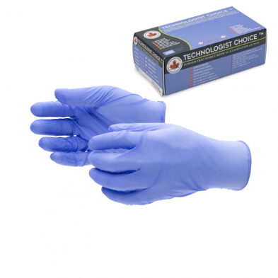 GLO-060 NITRILE MEDICAL EXAM GLOVE, 2.5 MIL, PF, VIOLET BLUE, SMALL
