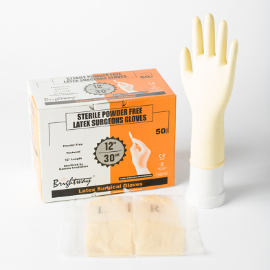 GLO-071F LATEX SURGICAL STERILE GLOVES, PF, SIZE 8.0 
