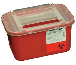 SMT-313R 1 Gallon Sharps Containers w/ Slide Lid