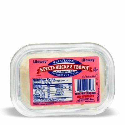 10-366-2 FARMERS CHEESE KRESTYANSKY   18/1 LB