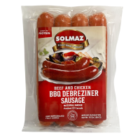 12-165-2 SOLMAZ BEEF & CHICKEN BBQ SAUSAGE 10/16 OZ