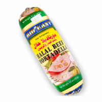 12-222-2 ME BEEF MORTADELLA W/OLIVE HALAL 8/15 OZ