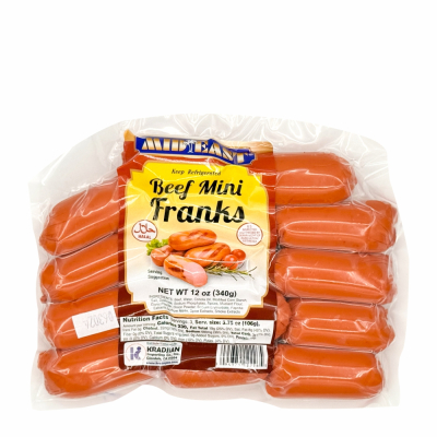 12-226-2 ME BEEF MINI FRANK 10/12 OZ