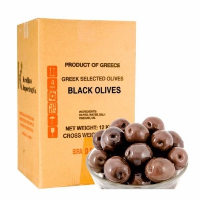 21-100-2 GREEK BLACK OLIVES MAMOTH 12 KG