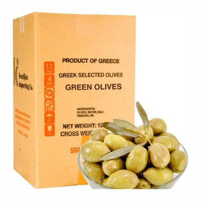 21-215-2 GREEK GREEN MAMOTH MARINATED  OLIVE 12 KG