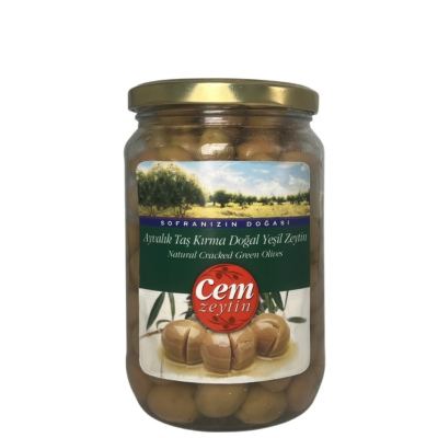 21-288-2 CEM NATURAL GREEN CRACKED OLIVES 12/720 GR