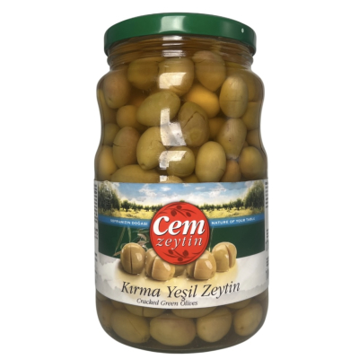 21-294-2 CEM CRACKED GREEN OLIVE 6/1700 ML