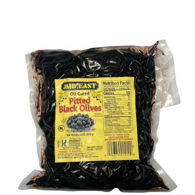 21-412-2 M.E. OIL CURED PITTED OLIVE 10/2 LB