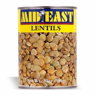 34-118-1 M.E. GREEN LENTILS CANS   24/20 OZ